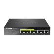 D-LINK DGS-1008P, Layer 2 unmanaged Gigabit Switch with PoE and Green Ethernet power save technology, Power save up to 80% due to GreenEthernet, disable power usage while idle, 8 x 10/100/1000 Mbps Ethernet ports (Ports 1-4 are PoE ports, Ports 5-8 are n