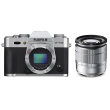 Fujifilm X-T10 Silver + XC 16-50mm, case+16GB SD, 16.3 Mpixels/ 3.0'' LCD/ ISO 51200 / X-Trans CMOS/ Sensor Cleaning system/ Full HD rec./ HDMI/ Wireless/ USB2.0/ Li-ion battery/ Media: SD/SDHC/SDXC