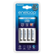Eneloop Basic charger K-KJ51MCC04E + 4 AAA batteries (750mAh)/ Life Cycles: 2100
