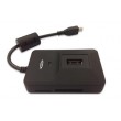 Ednet OTG USB 2.0 Hub & Card Reader for Smartphones and Tablets black color
